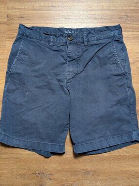 Boden Chino Shorts Men's Size 30 Blue Cotton 7" Inseam Casual Summer